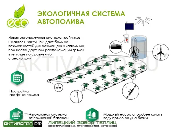 Автоматический капельный полив в теплице «Синьор помидор» Автоматический капельный полив в теплице «Синьор помидор»